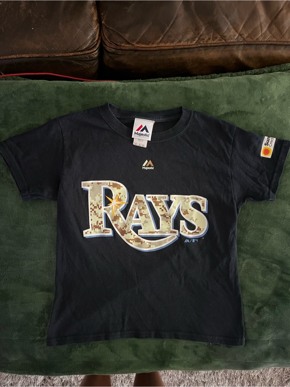 Majestic Kids Tampa Bay Rays Camo Logo Tee